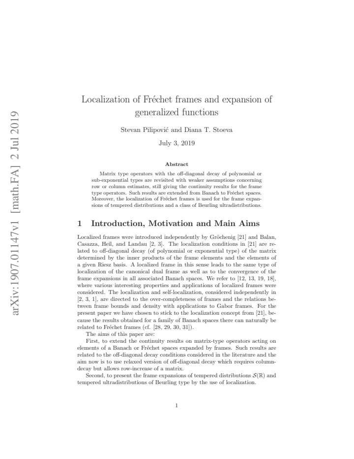 First page