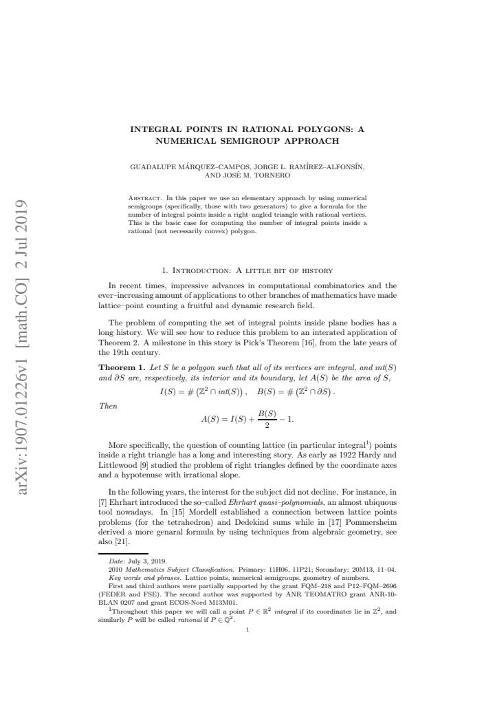First page