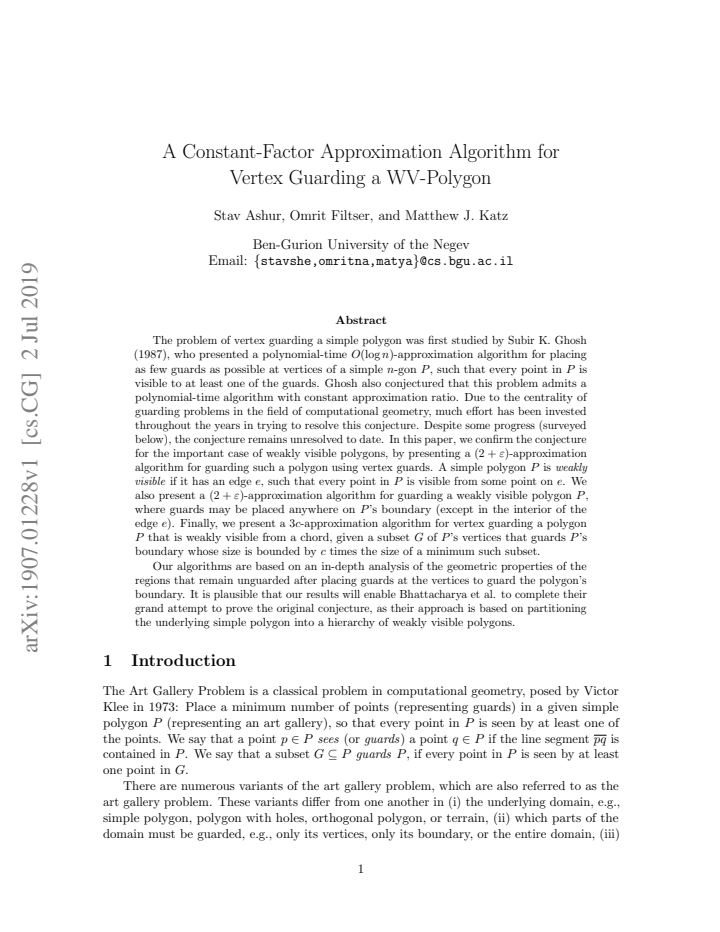 First page