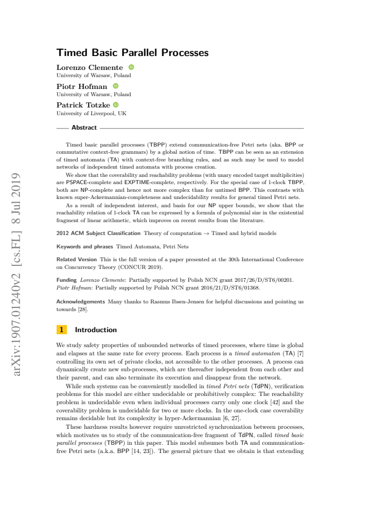 First page