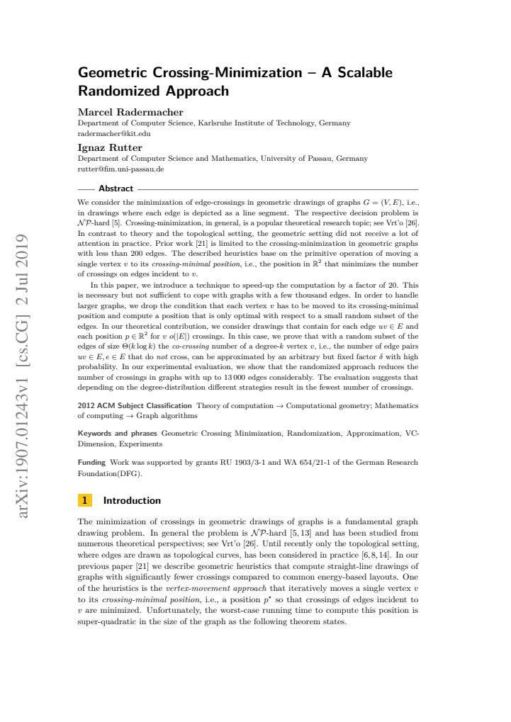 First page