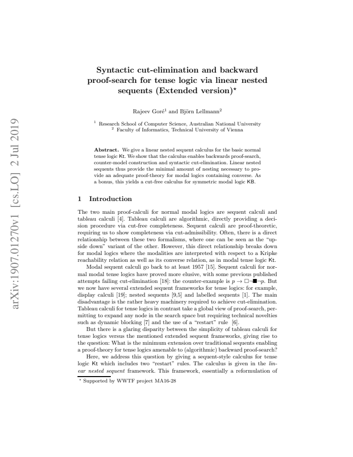 First page
