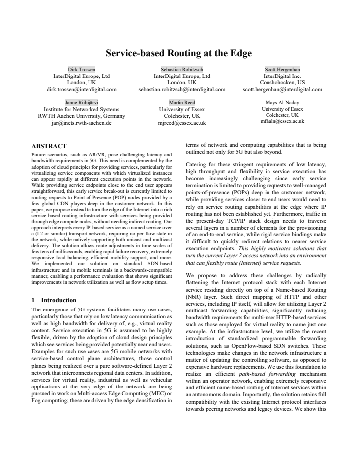 First page