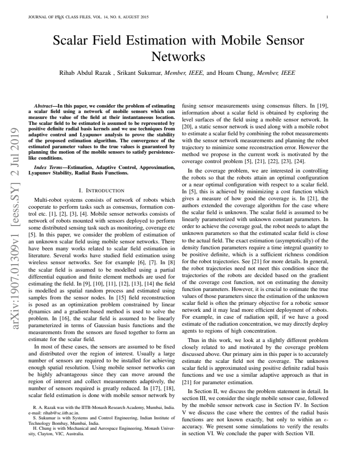 First page