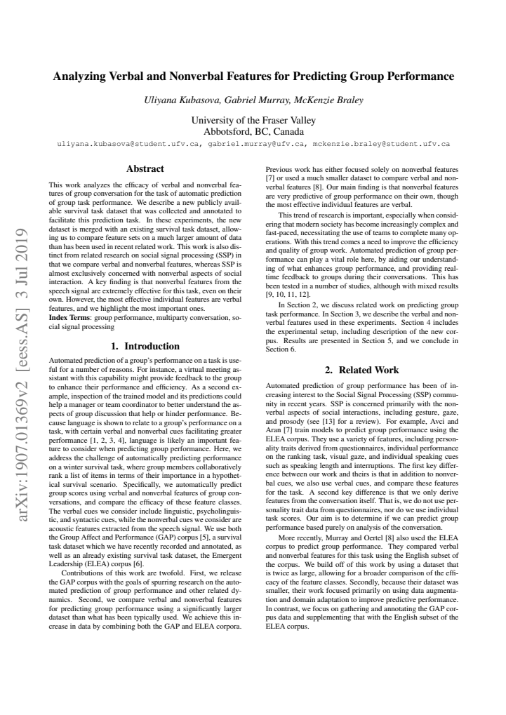 First page