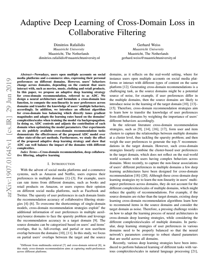 First page