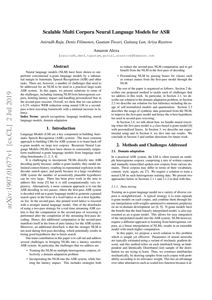 First page