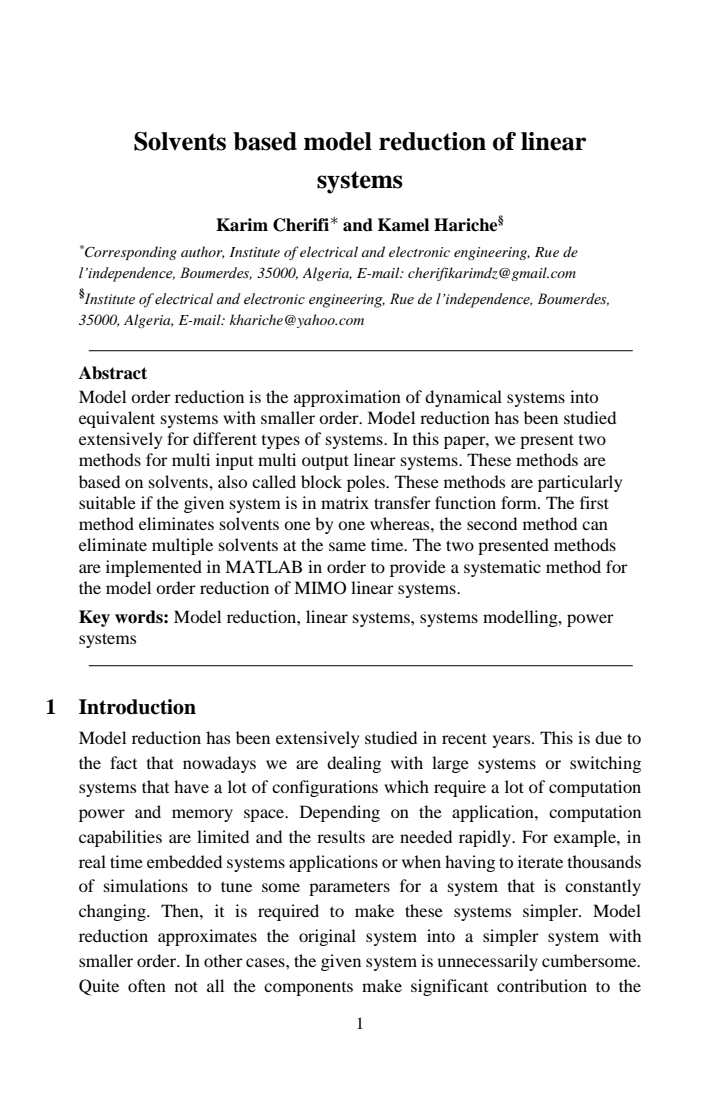 First page