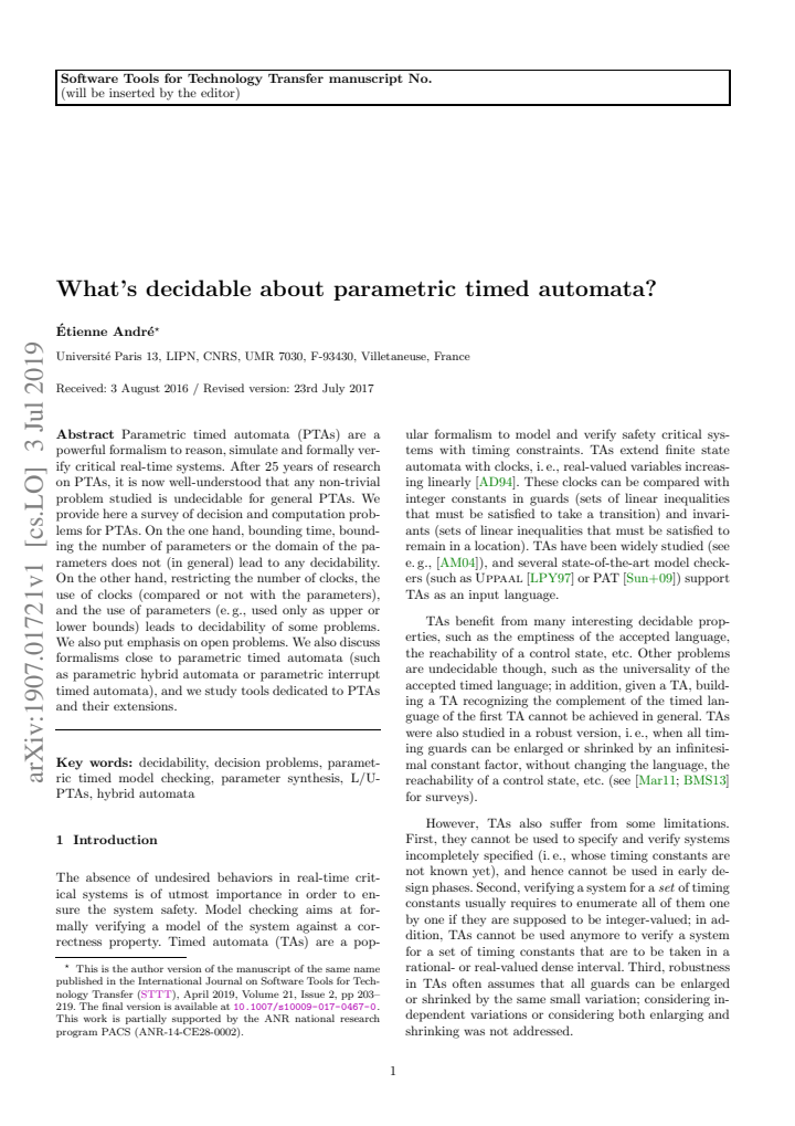 First page