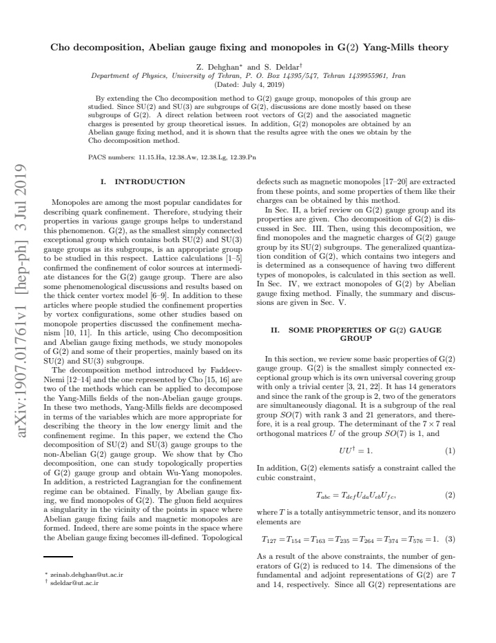 First page