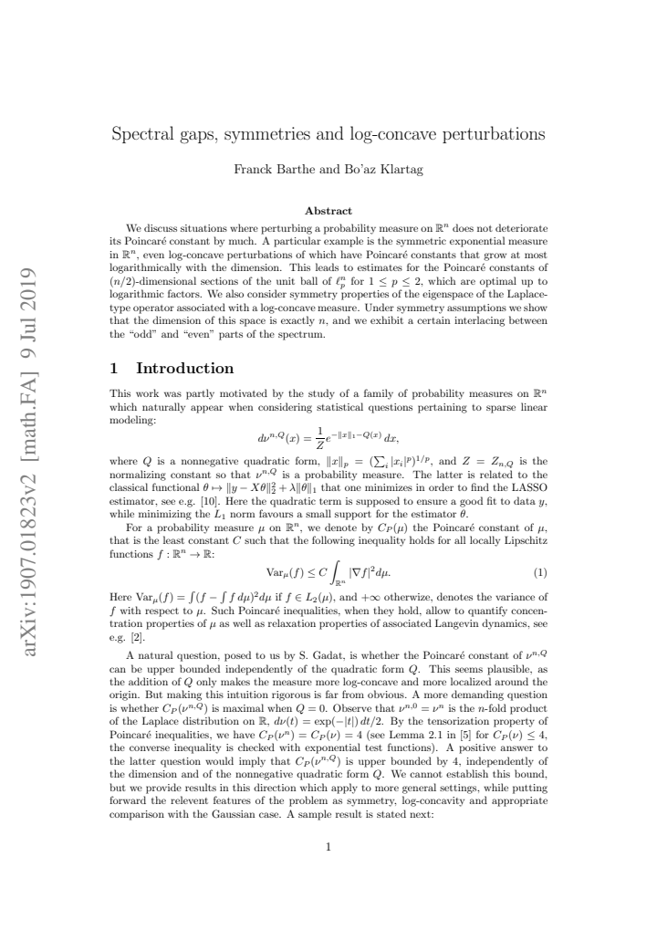 First page