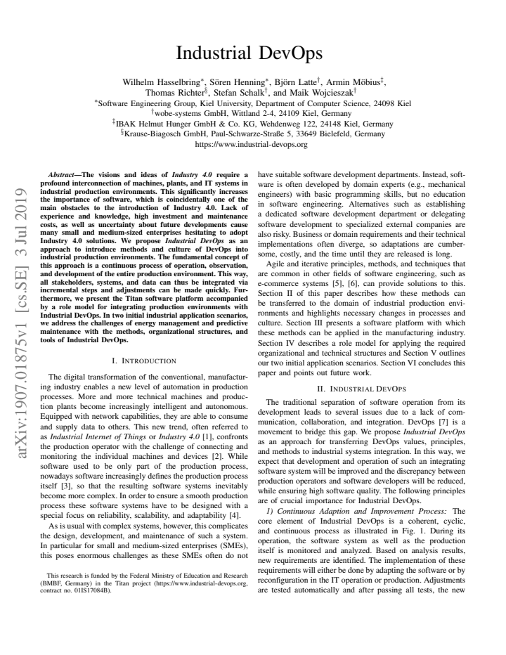 First page