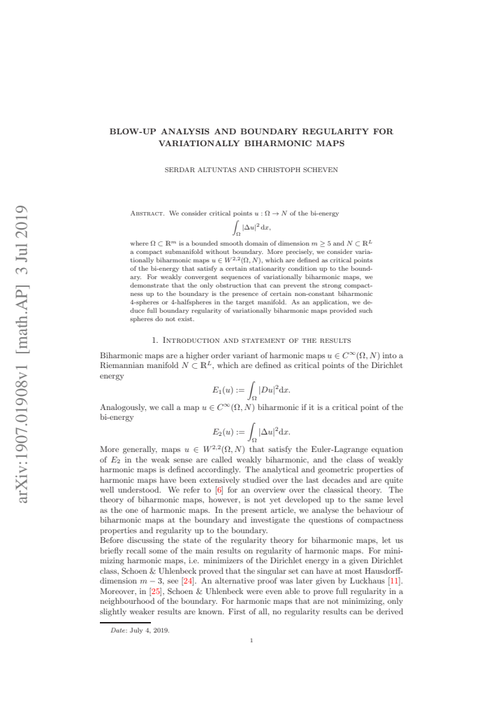 First page
