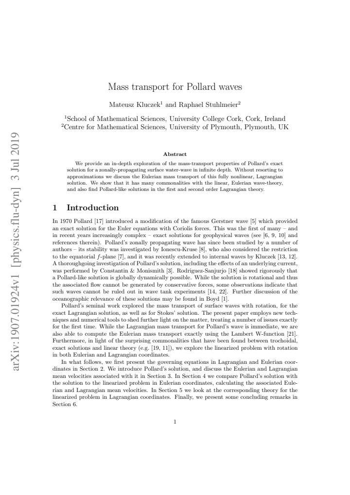 First page