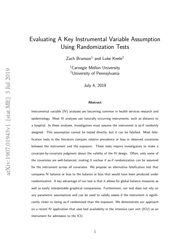 First page