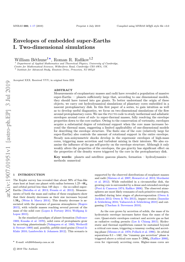First page