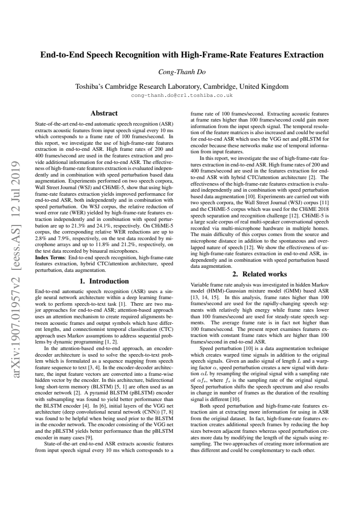 First page