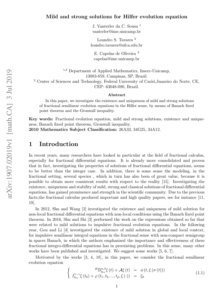 First page