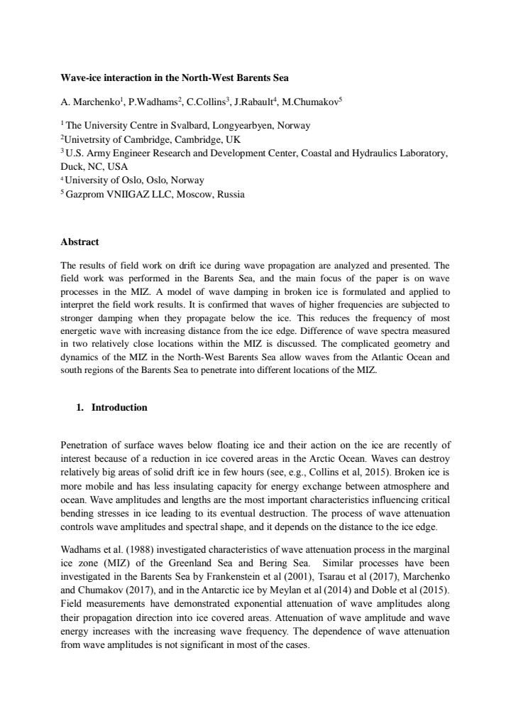 First page