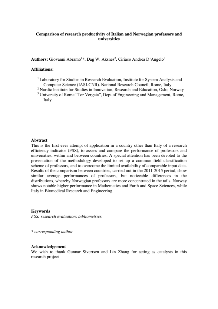 First page
