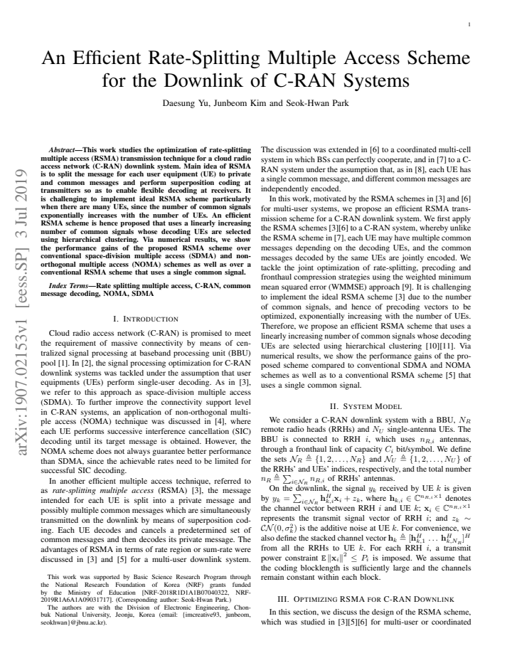 First page