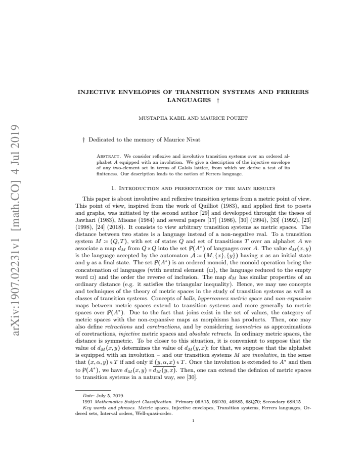First page