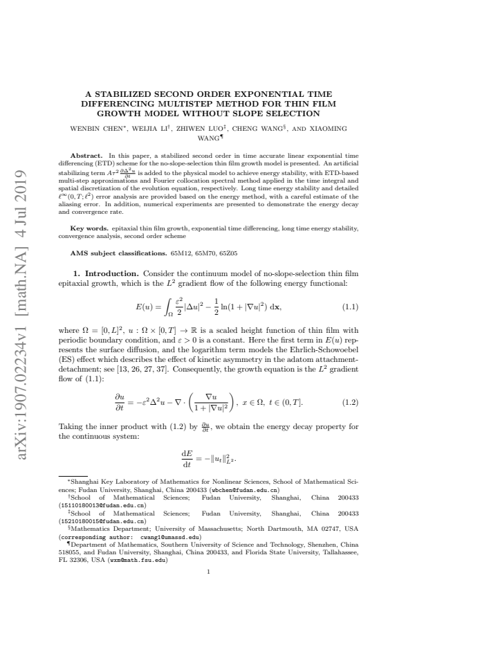 First page