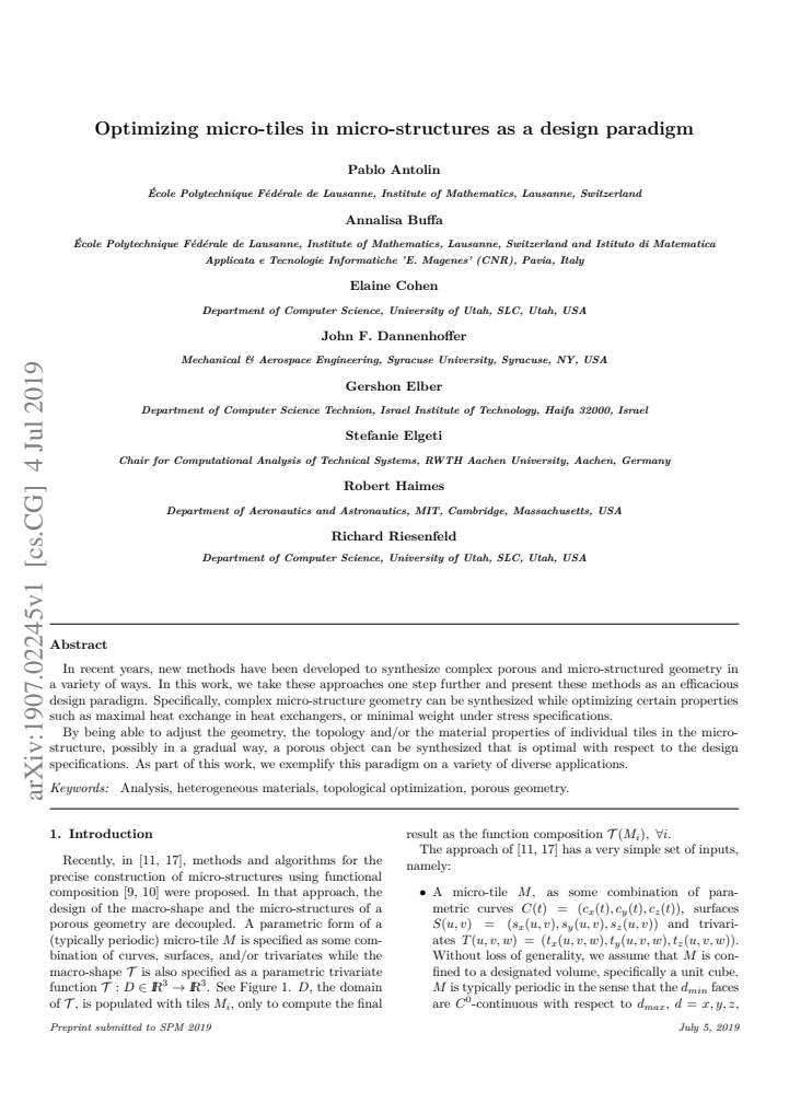 First page