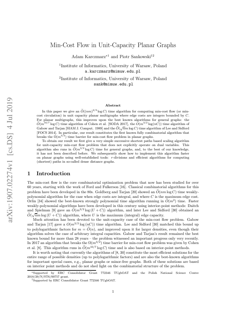 First page