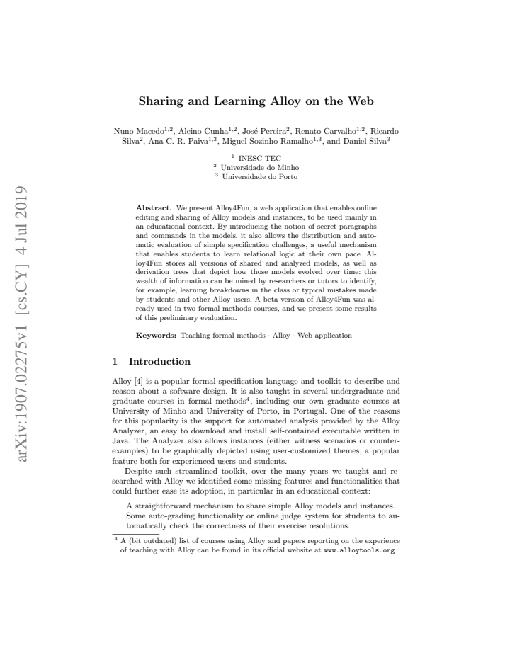 First page