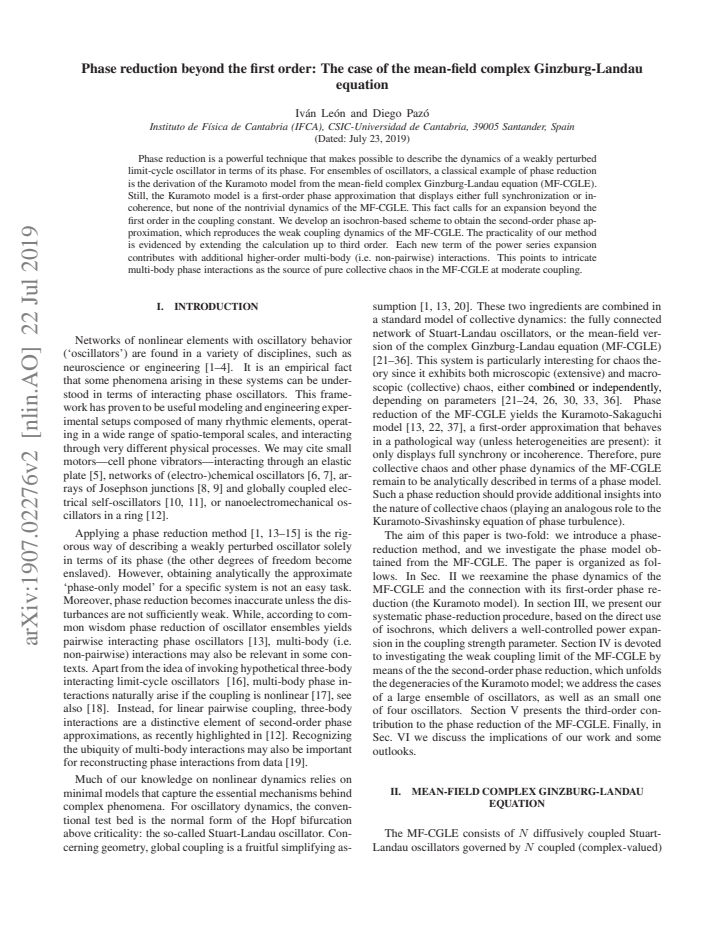First page