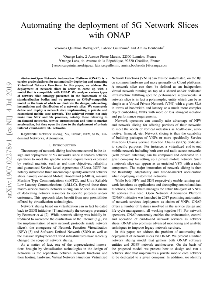 First page