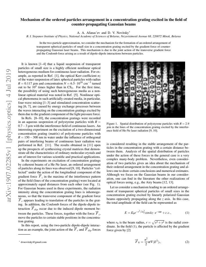 First page