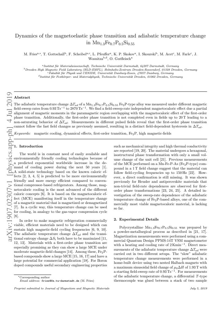 First page