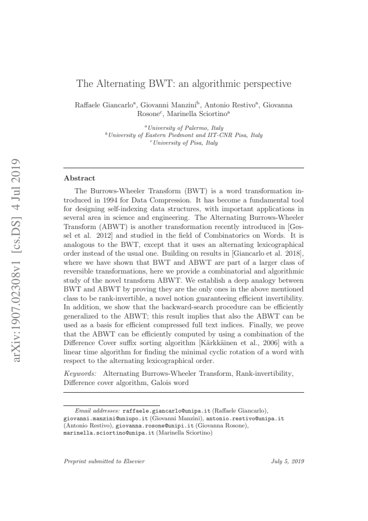 First page