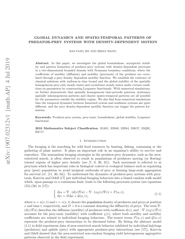 First page