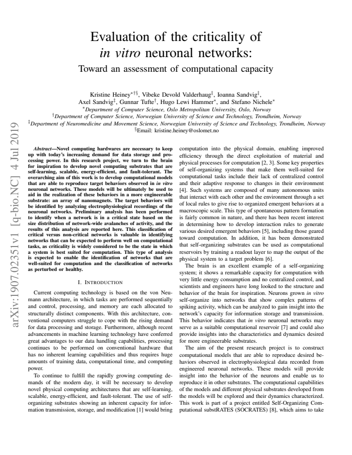 First page