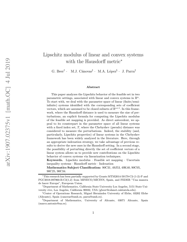 First page