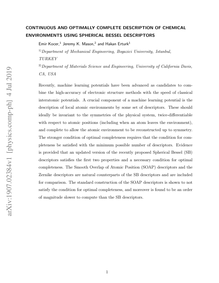 First page