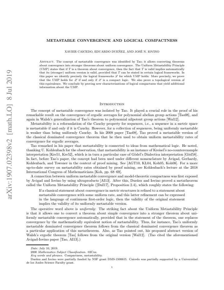 First page