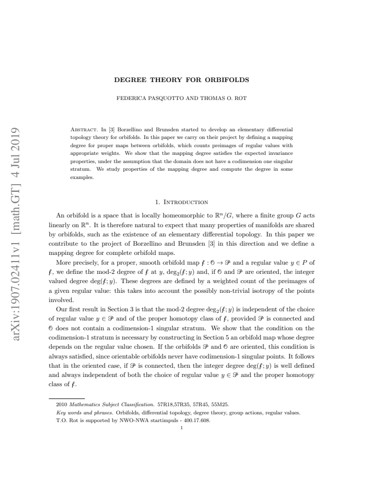 First page