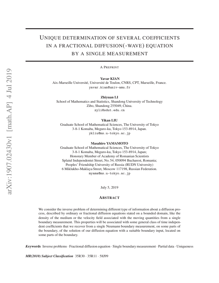 First page