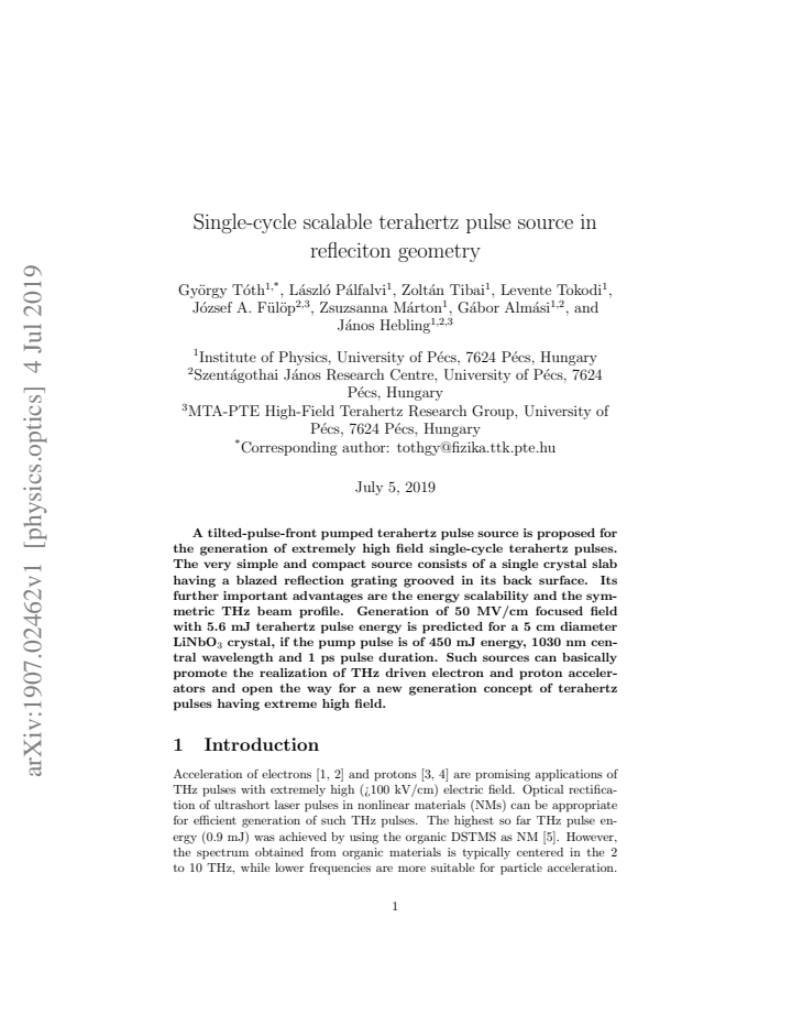 First page