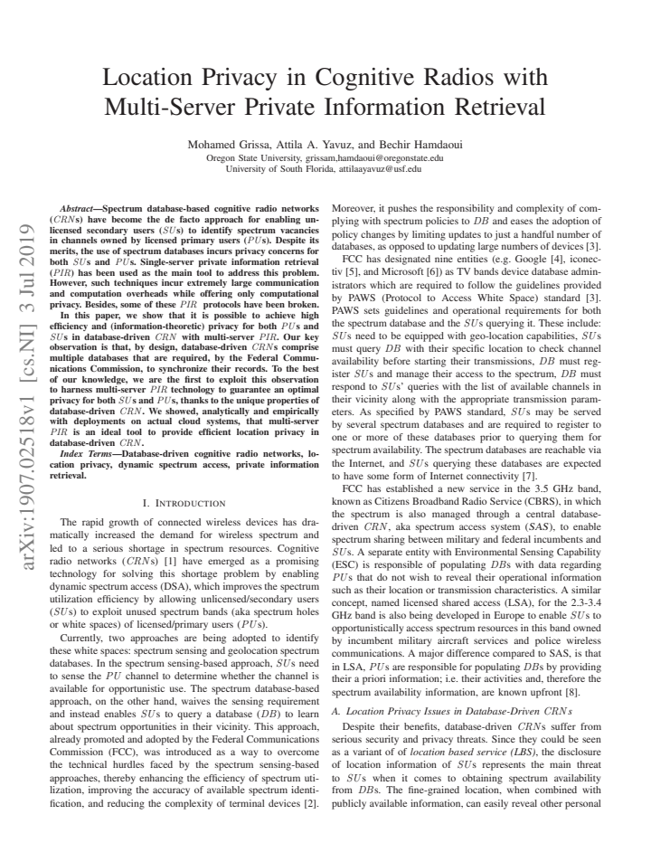 First page