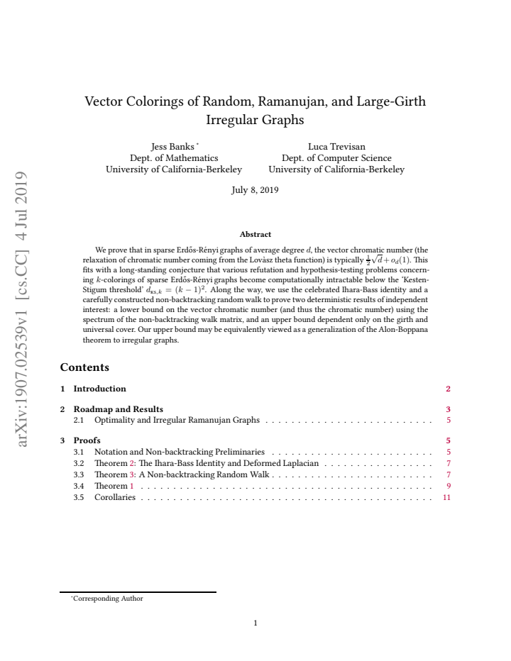 First page