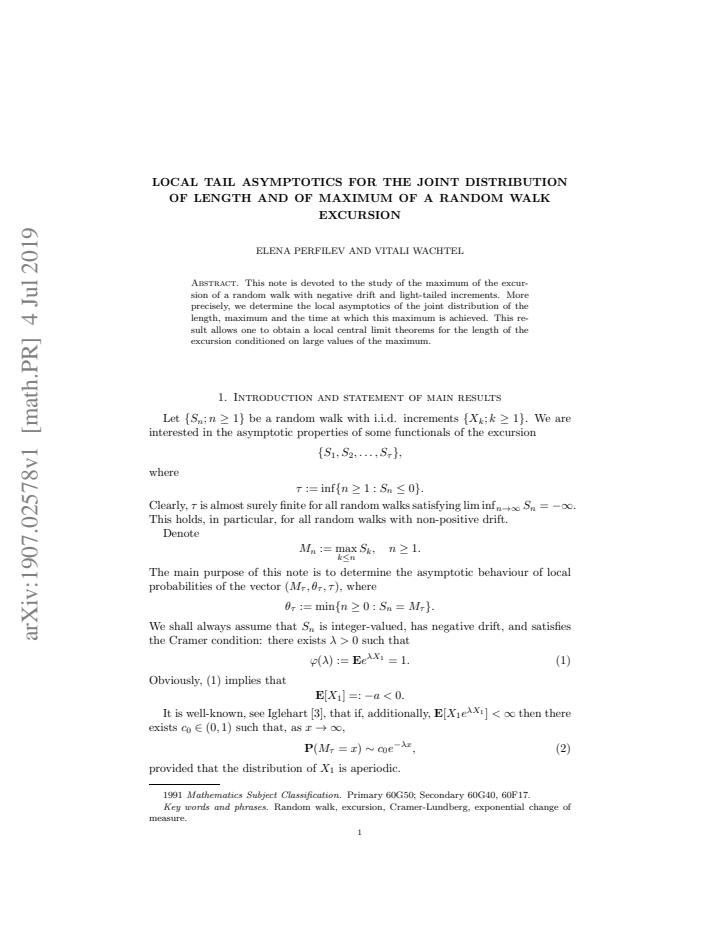 First page