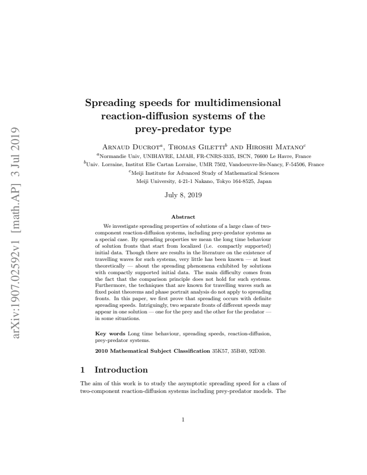 First page