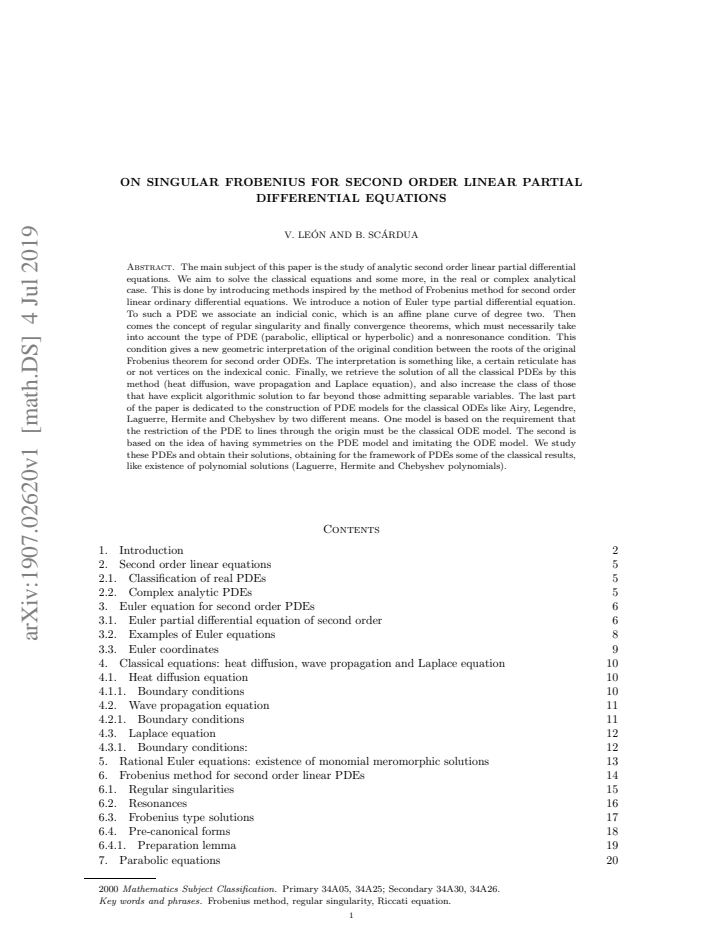 First page