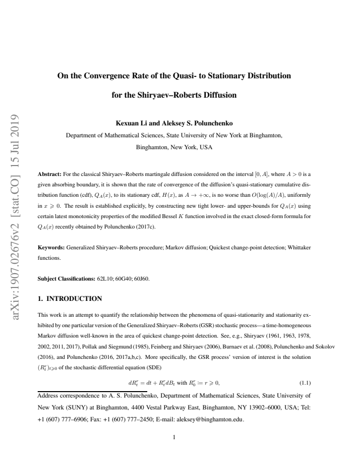 First page