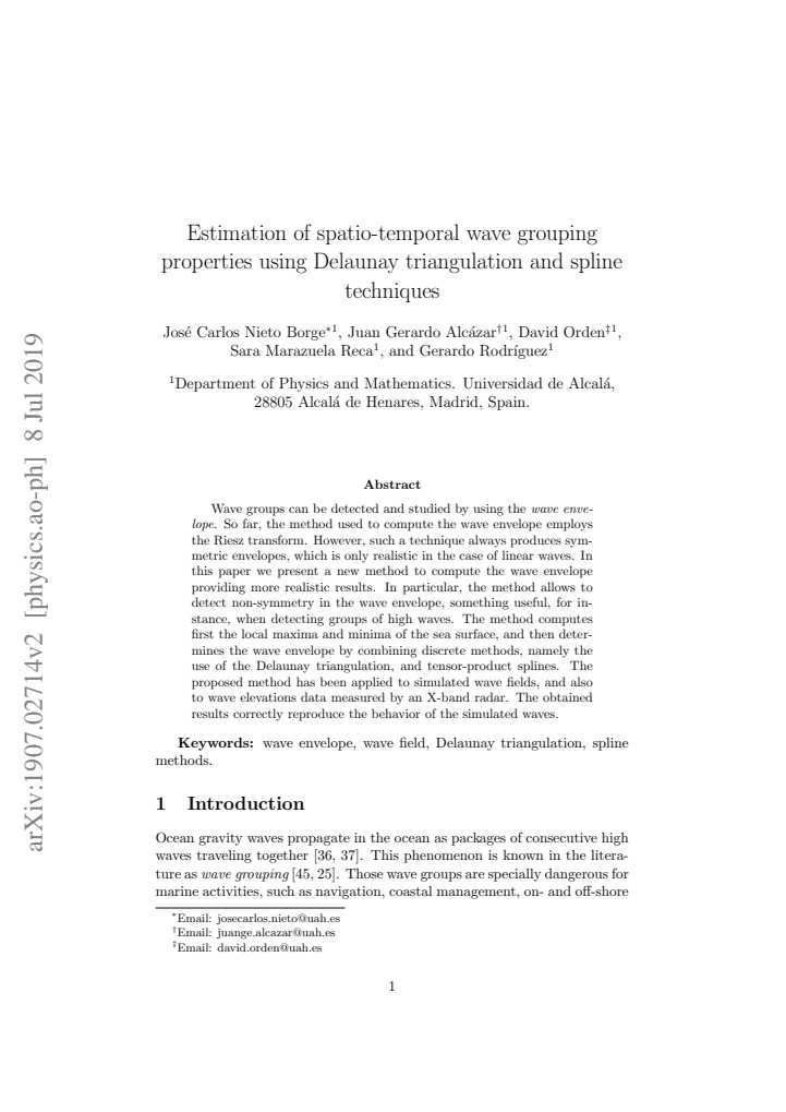 First page